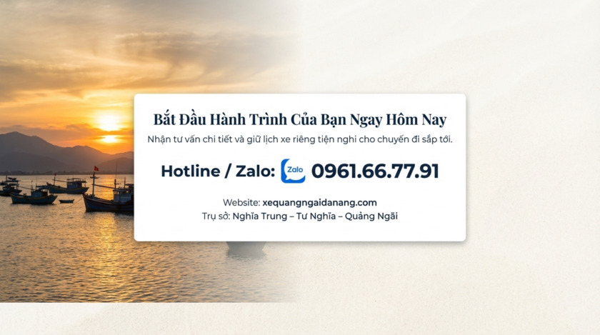 xe Quảng Ngãi đi huế